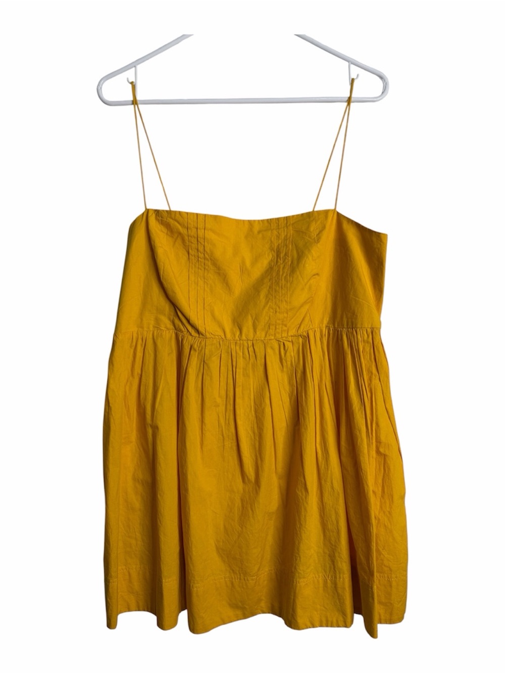 Maeve Anthropologie Babydoll  spaghetti strap tunic top/dress Medium Bohemian
